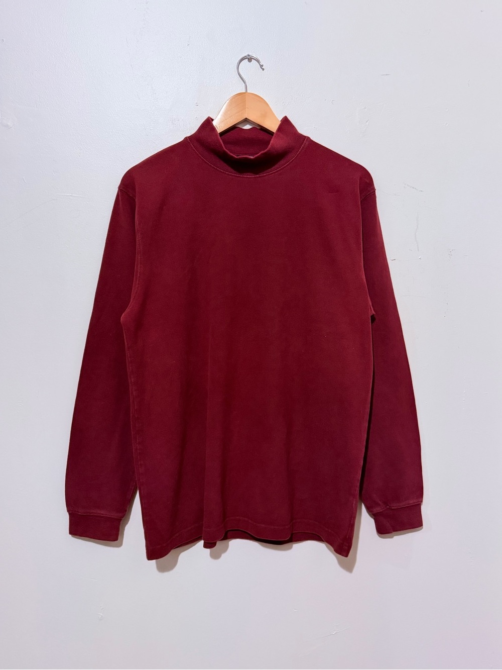 Cherokee Men's Wine Red Turtleneck Sweater